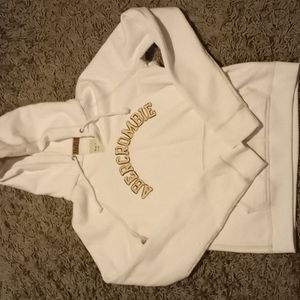 White Abercrombie Hoodie
